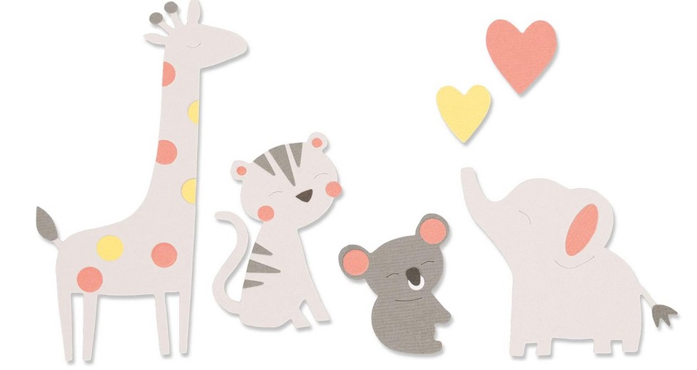 Fustella Sizzix Amici dello Zoo 663863