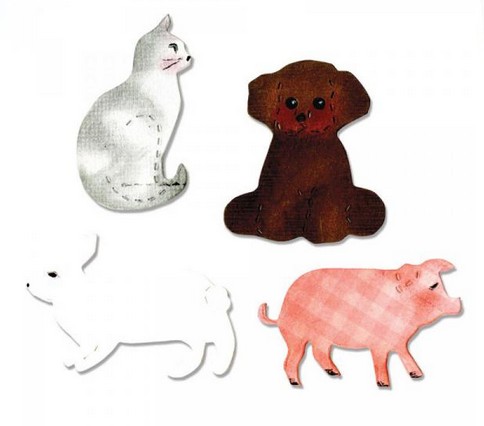 Fustella Sizzix Quattro Animali A10675