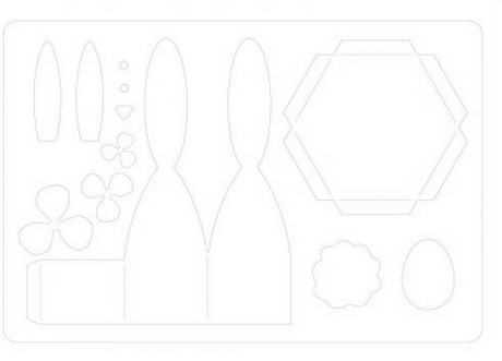 Fustella L Sizzix Scatola Coniglio 665104