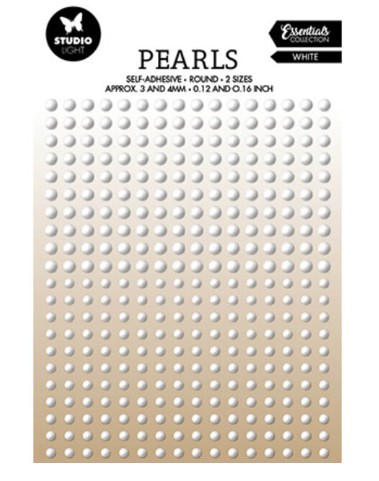 Mezze Perle autoadesive White 3/4 mm