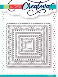 Fustella Sottile Quadrati Smerlati RU219