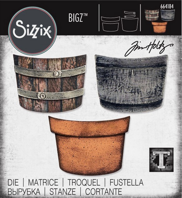 Fustella Sizzix Vasi Tim Holtz 664184