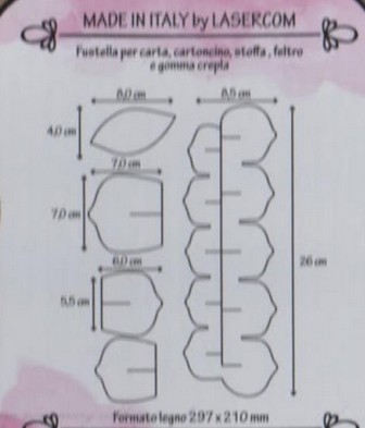 Fustella A4 Artigianale Rosa