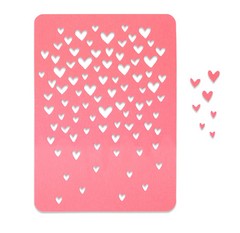 Fustella Sottile Sizzix Motivo a Cuori 663451