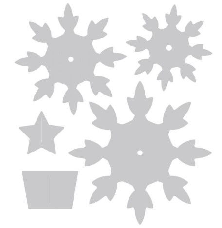 Fustella Sizzix Albero Cristalli 662869