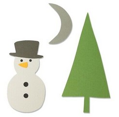 Fustella Sizzix Pupazzo e Albero di Natale 664484