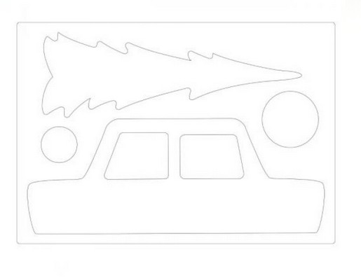 Fustella A4 Sizzix Auto e Albero 665351