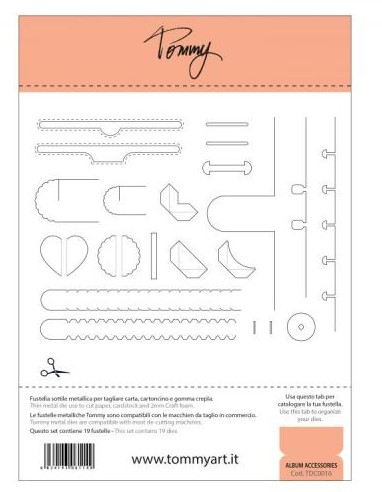 Fustella Sottile Tommy Album Accessories
