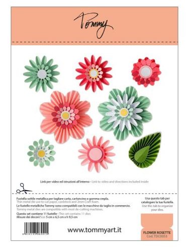 Fustella Sottile Tommy Flower Rosette