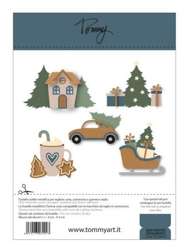 Fustella Sottile Tommy Mini Winter Ornaments