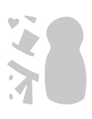 Fustella Sizzix Pupazzo di Neve 662584