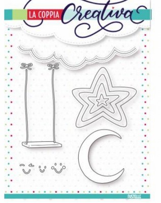 Fustella Sottile Luna e Stelle RU267
