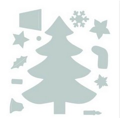 Fustella A4 Sizzix Albero di Natale 662969
