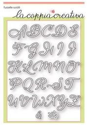 Fustella Sottile Alfabeto Corsivo Maiuscolo F38