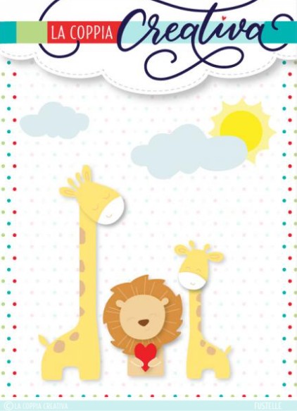 Fustella Sottile Giraffa e Leone RU456