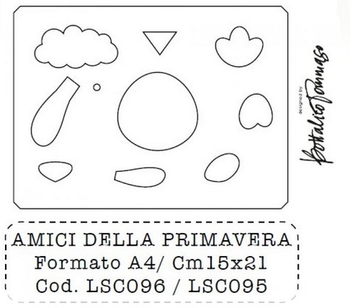 Fustella A4 Artigianale Amici della Primavera
