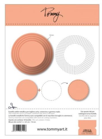 Fustella Sottile Tommy Circle & Stitching