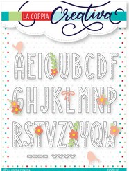 Fustella Sottile Alfabeto con Cucitura Maiuscola RU446