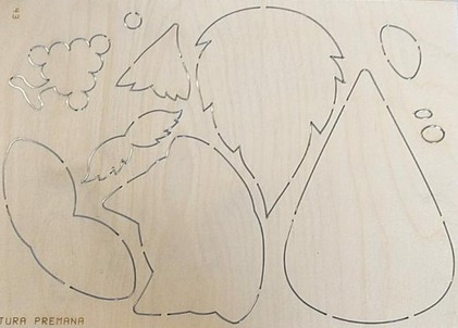 Fustella A4 Artigianale La Volpe e l'Uva