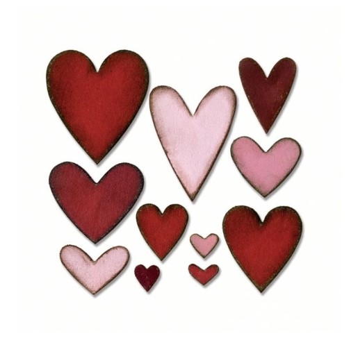 Fustella Sizzix Tanti Cuori 660233