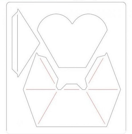 Fustella Sizzix Bustina Cuore 665492