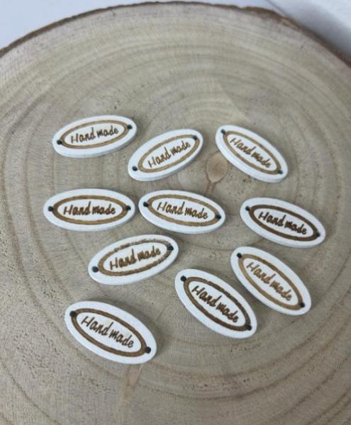 Etichetta ovale Hand made