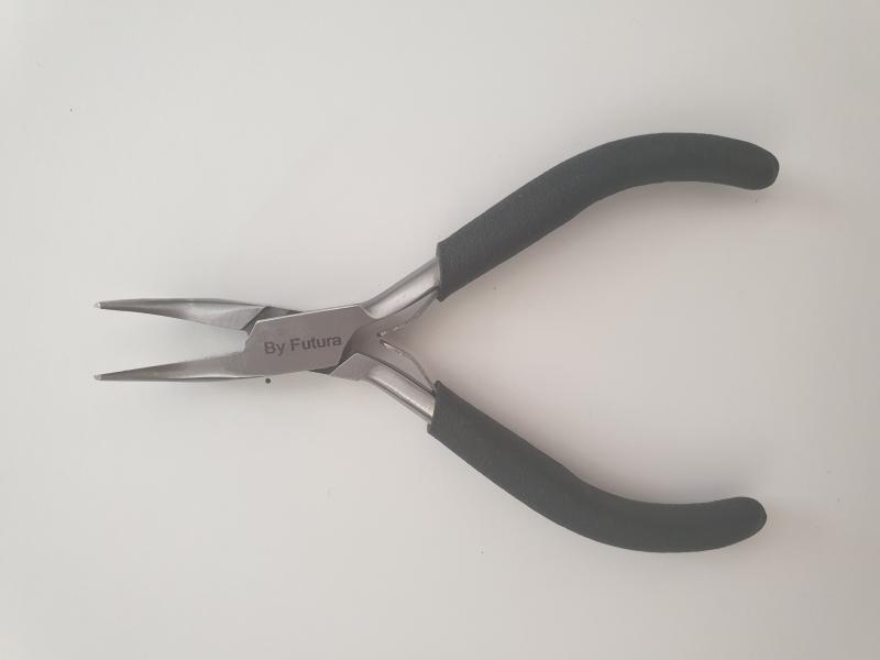 Pinza schiaccia e piega punta curva