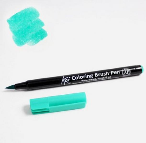 Koi Brush Pen -  Blue Green Light