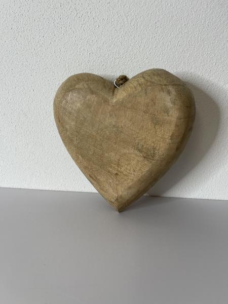 Cuore legno con gancio