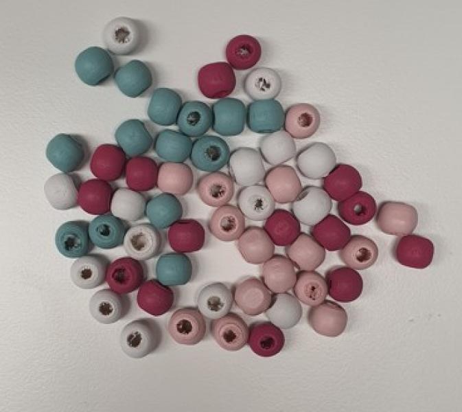 Perle  legno colorate
