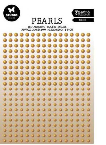 Self-Adhesive Pearls Gold