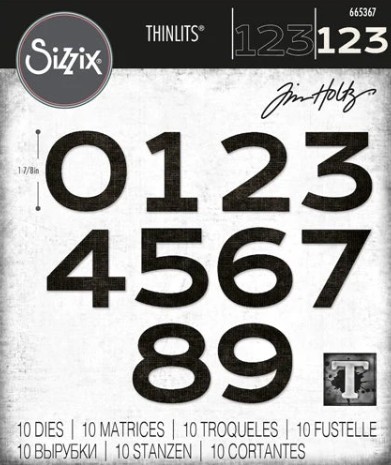 Fustella sottile Cuntdown Sizzix 665367