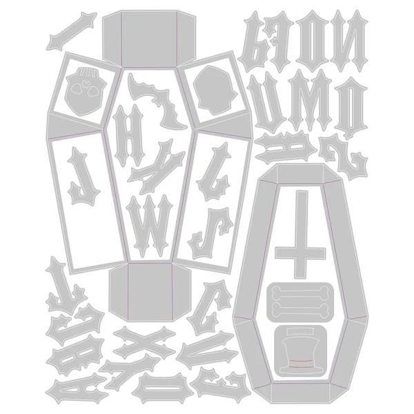 Fustella sottile Vault Coffin Box Sizzix 666680