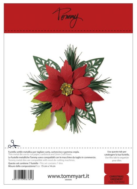 Fustella Sottile Tommy Christmas Greenery