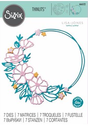 Fustella Sottile Sizzix Cerchio Floreale 666522