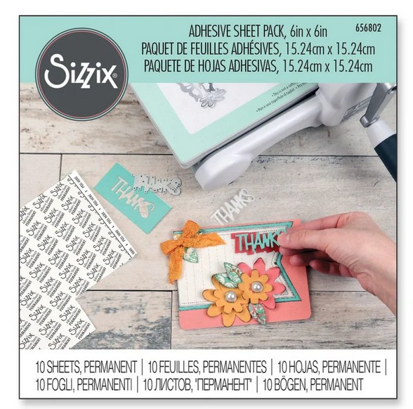 Fogli Adesivi Permanenti Sizzix 656802