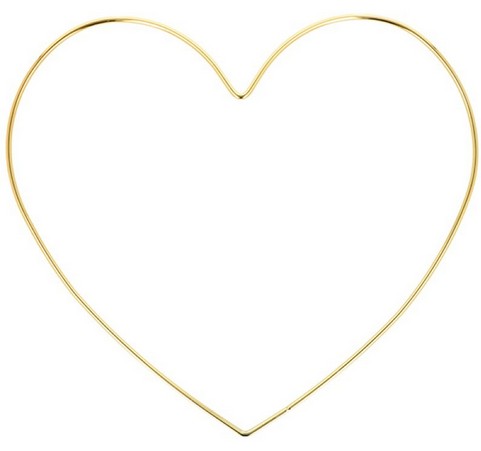 Cuore Grande Oro Lucido