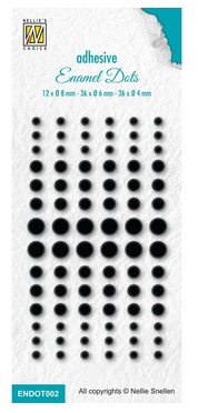 Enamel Dots Black