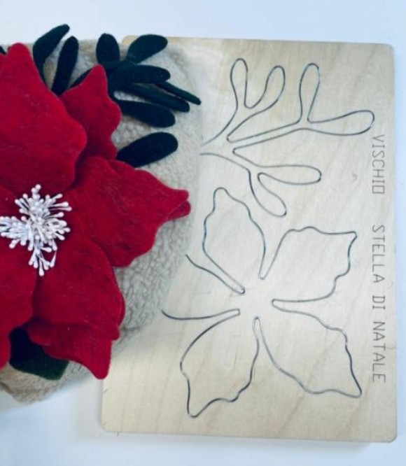 Fustella A4 Stella Natale con Vischio