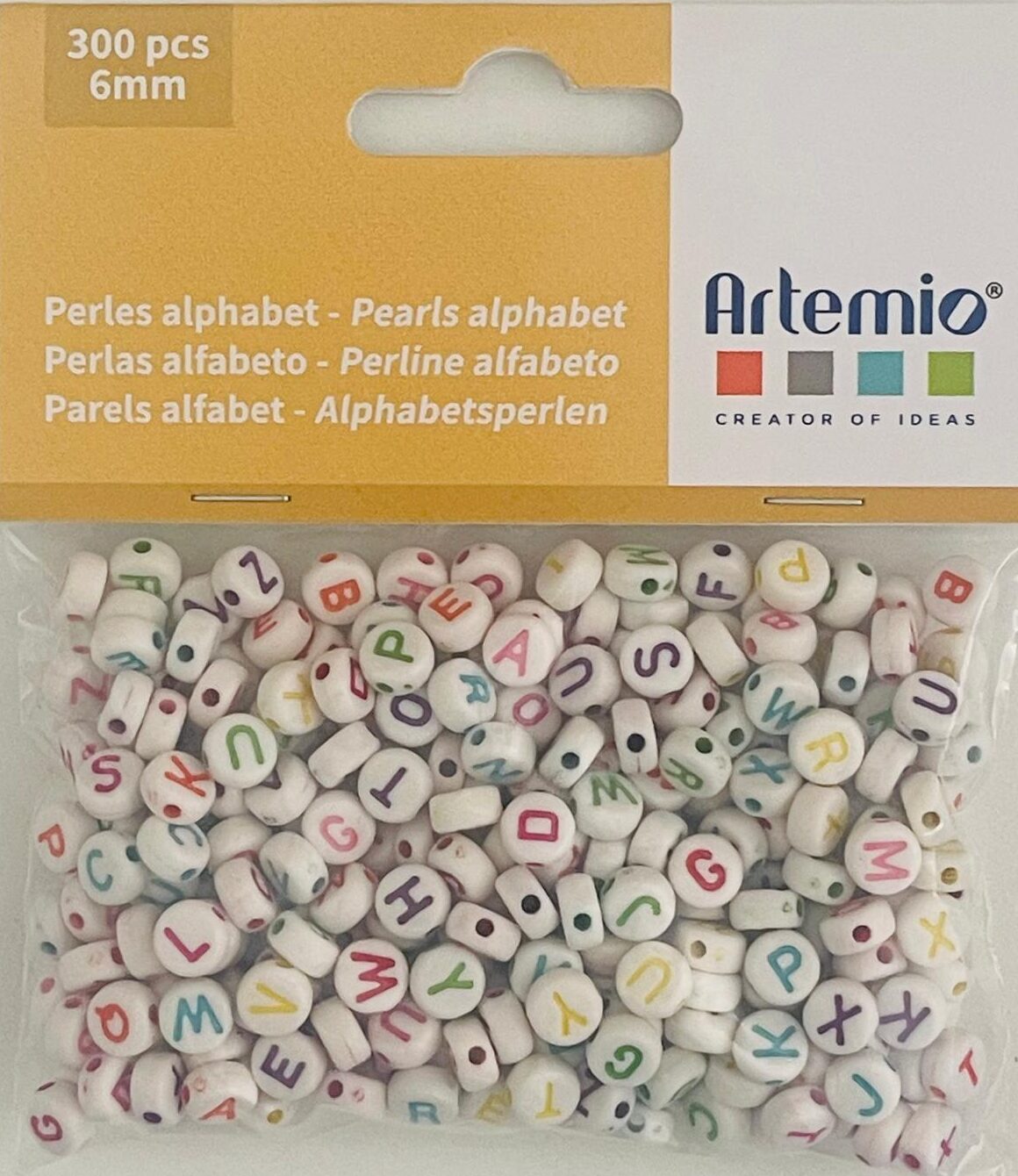 Perline Alfabeto Colorate