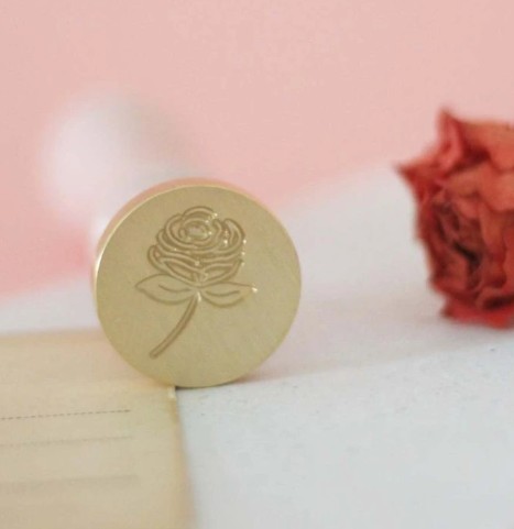 Sigillo Rosa con Manico
