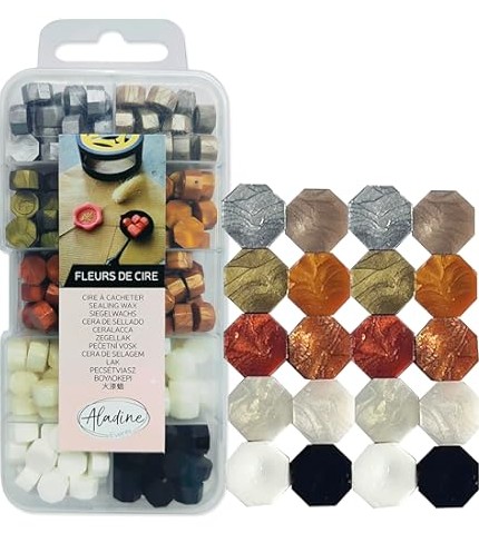 Set Cera Colori Metallici