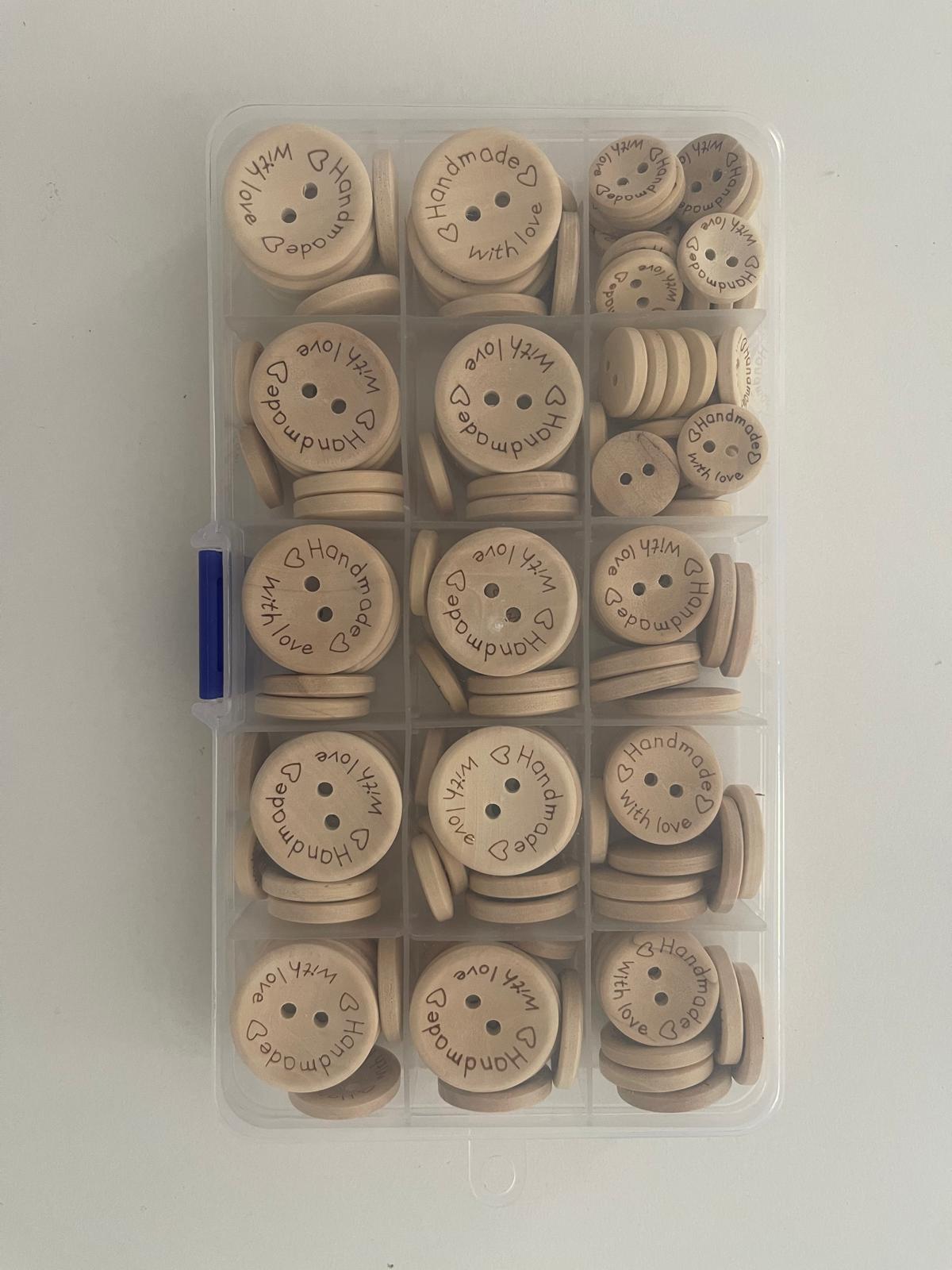 Set Bottoni Handmade in Legno