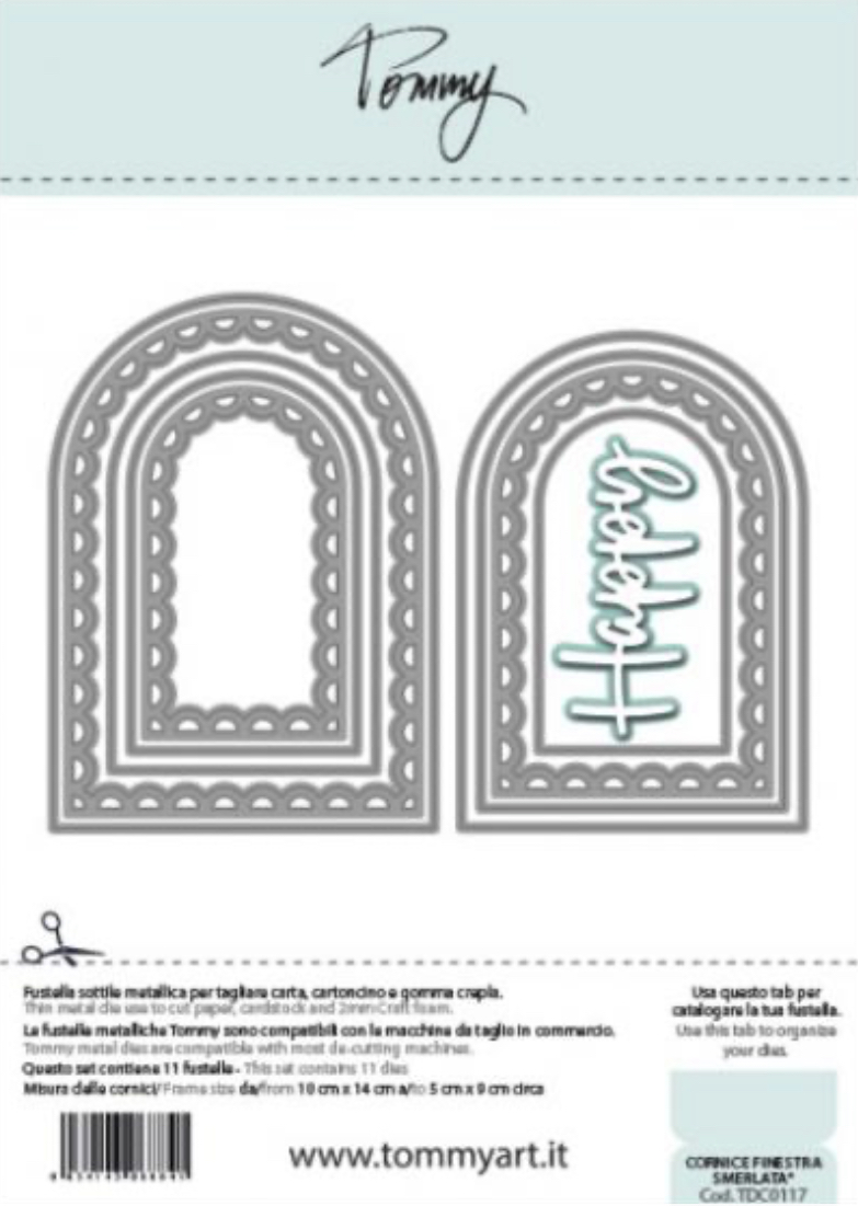 Fustella Sottile Tommy Cornice Finestra Smerlata