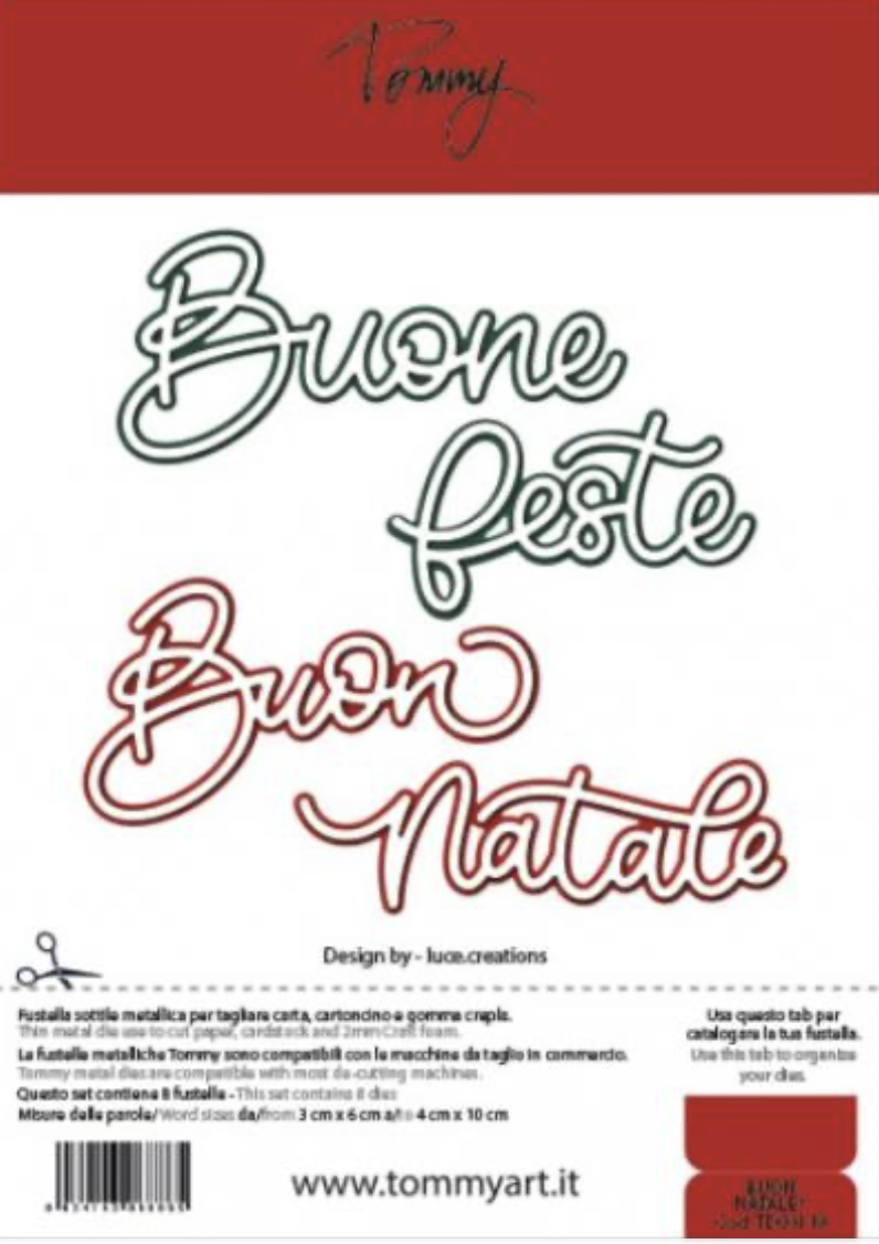 Fustella Sottile Tommy Buon Natale