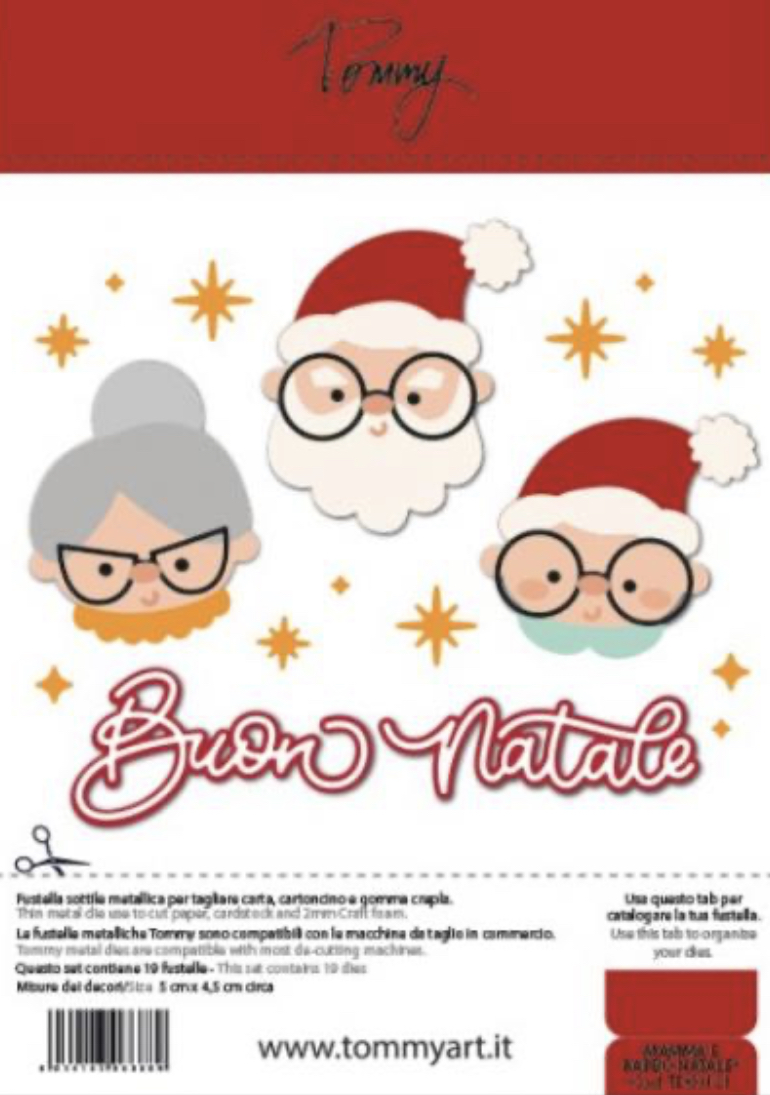 Fustella Sottile Tommy Mamma e Babbo Natale