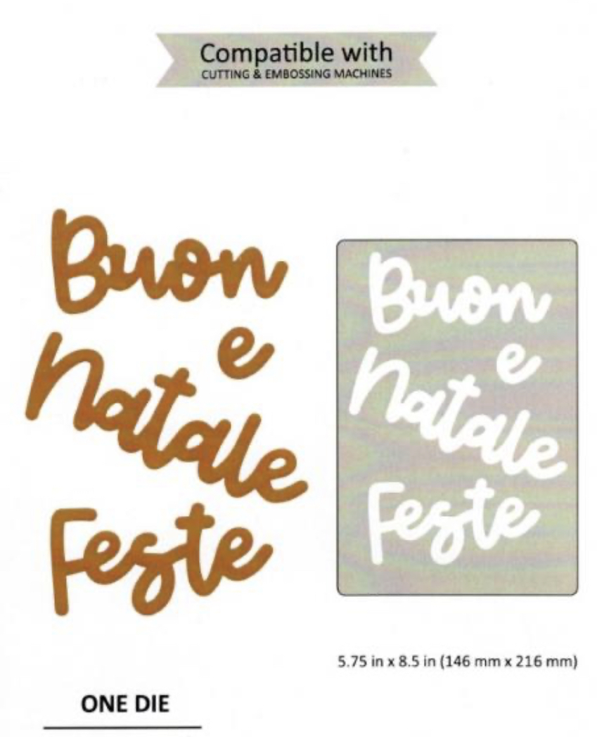 Fustella L Futura Scritte Natalizie 4300