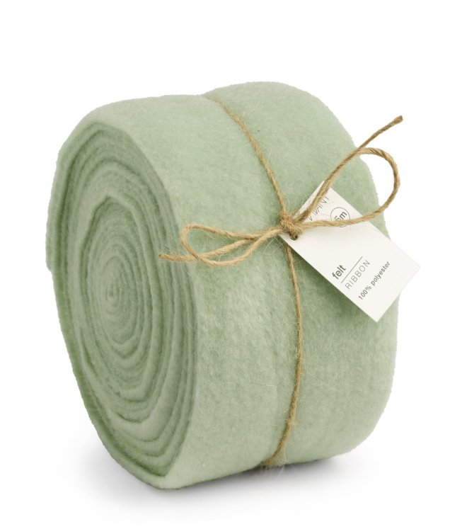 Rotolo Panno Lana Verde Acqua