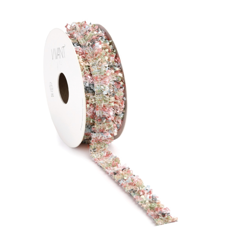 Nastro Sfrangiato Rosa e Azzurro