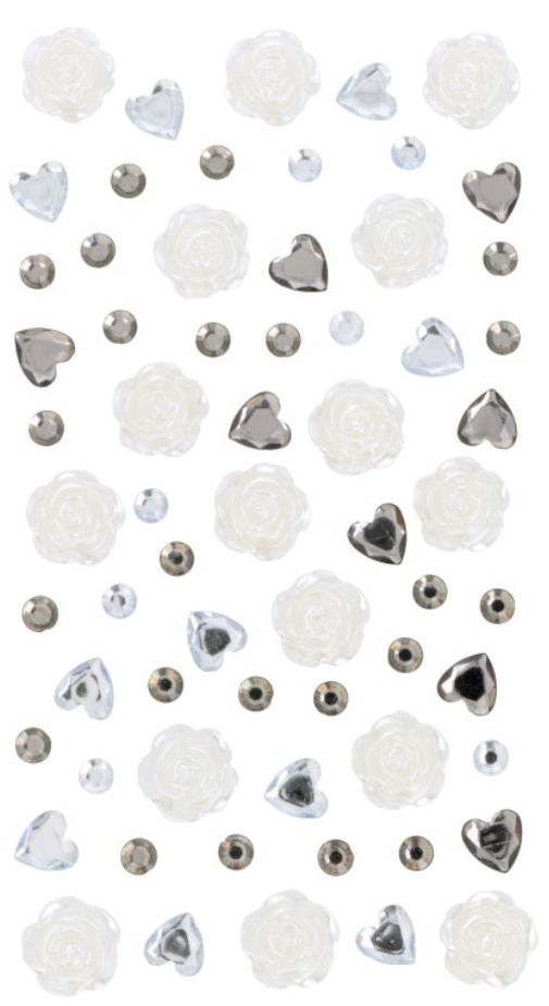 Stickers Adesivi Argento-Panna